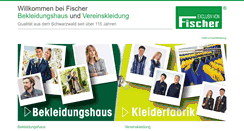 Desktop Screenshot of fischerkleidung.de